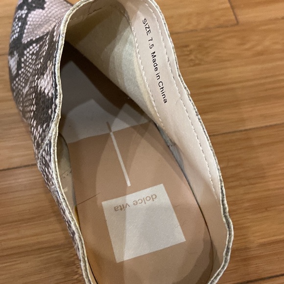 Dolce Vita snake print mules with 3 inch heel - Picture 5 of 5